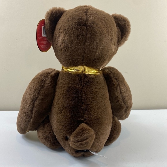 FAO Schwarz 160th Anniversary Gold Monogram Teddy Bear Plush Stuffy Animal 13.5” - Picture 5 of 14
